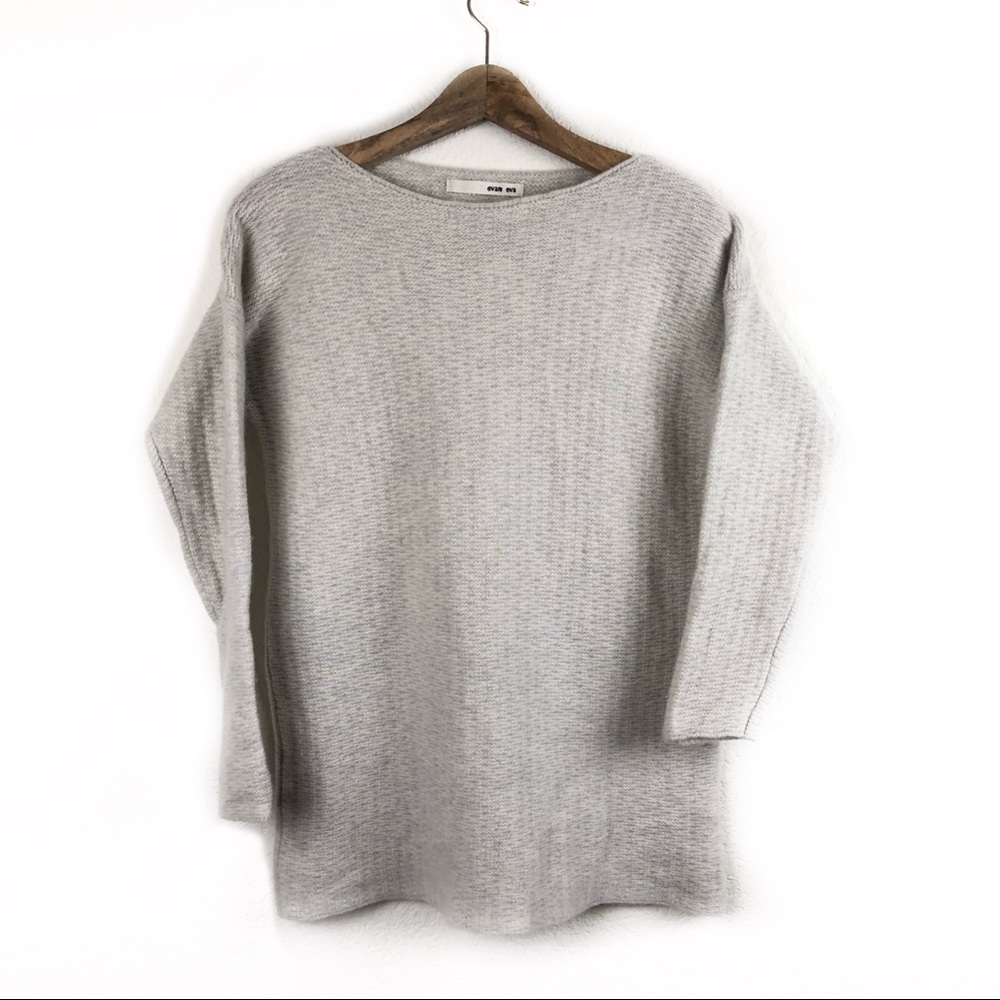 Evam eva Beige and Gray Knit Sweater Size 1